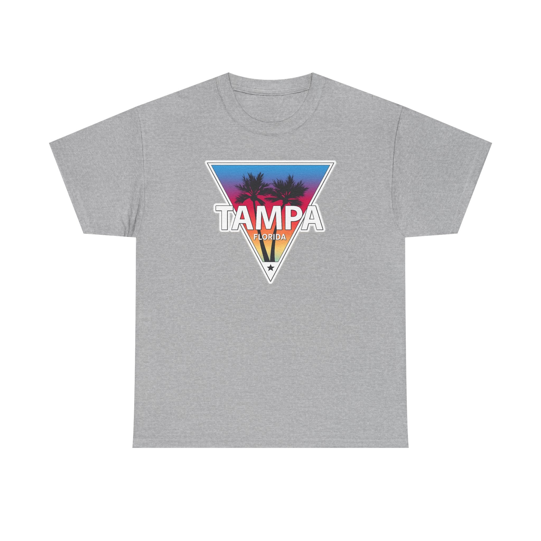 Tampa Retro Sunset Cotton T-Shirt