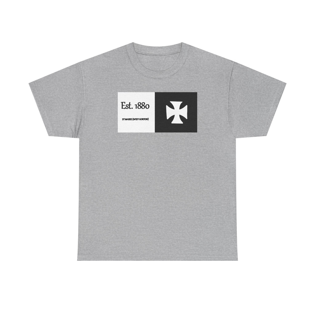 ST Mark's West Gorton (Manchester City) Est. 1880 Cross Logo T-Shirt