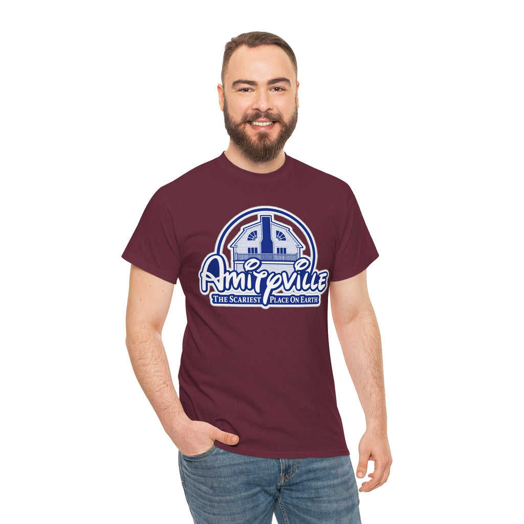 Amityville Horror Tee – "Amityville: The Scariest Place on Earth" Graphic Shirt