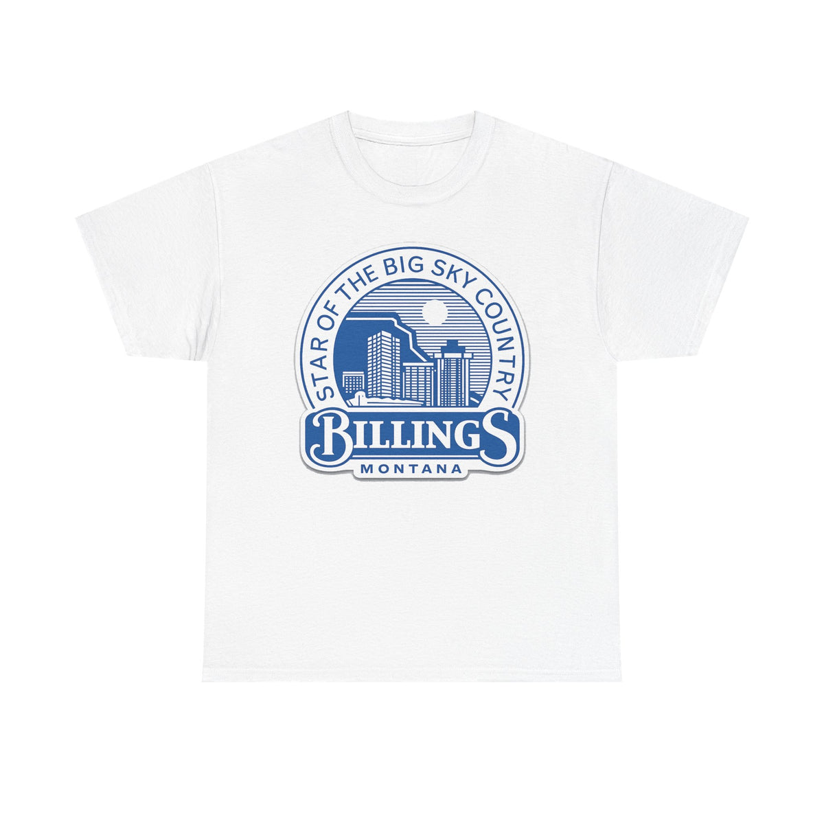 Billings Montana Tee — "Star of the Big Sky Country" Retro City Skyline T-Shirt