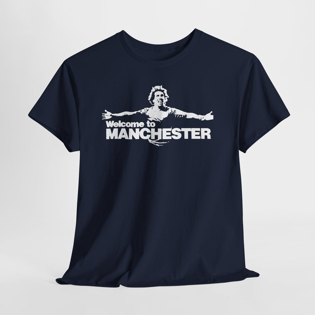 Welcome to Manchester Tee — Retro Carlos Tevez Manchester City Graphic Cotton T-Shirt