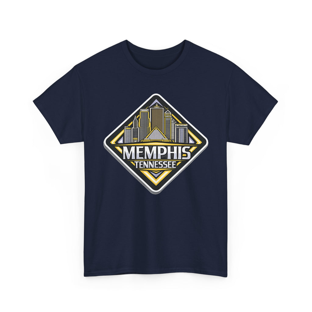 Memphis Tennessee Skyline T‑Shirt — Retro City Badge Tee