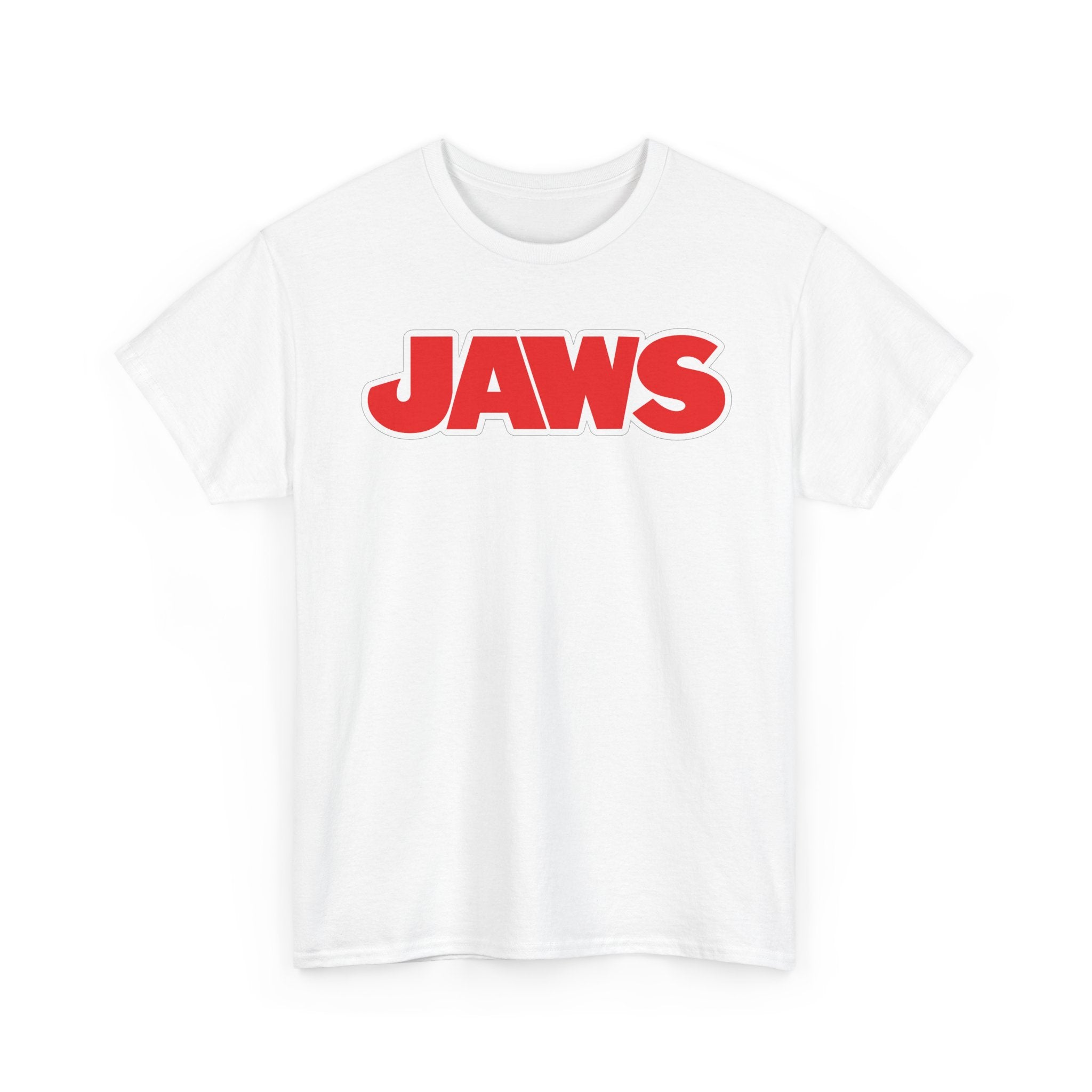 Jaws Logo Tee — Retro Red Movie Graphic T‑Shirt