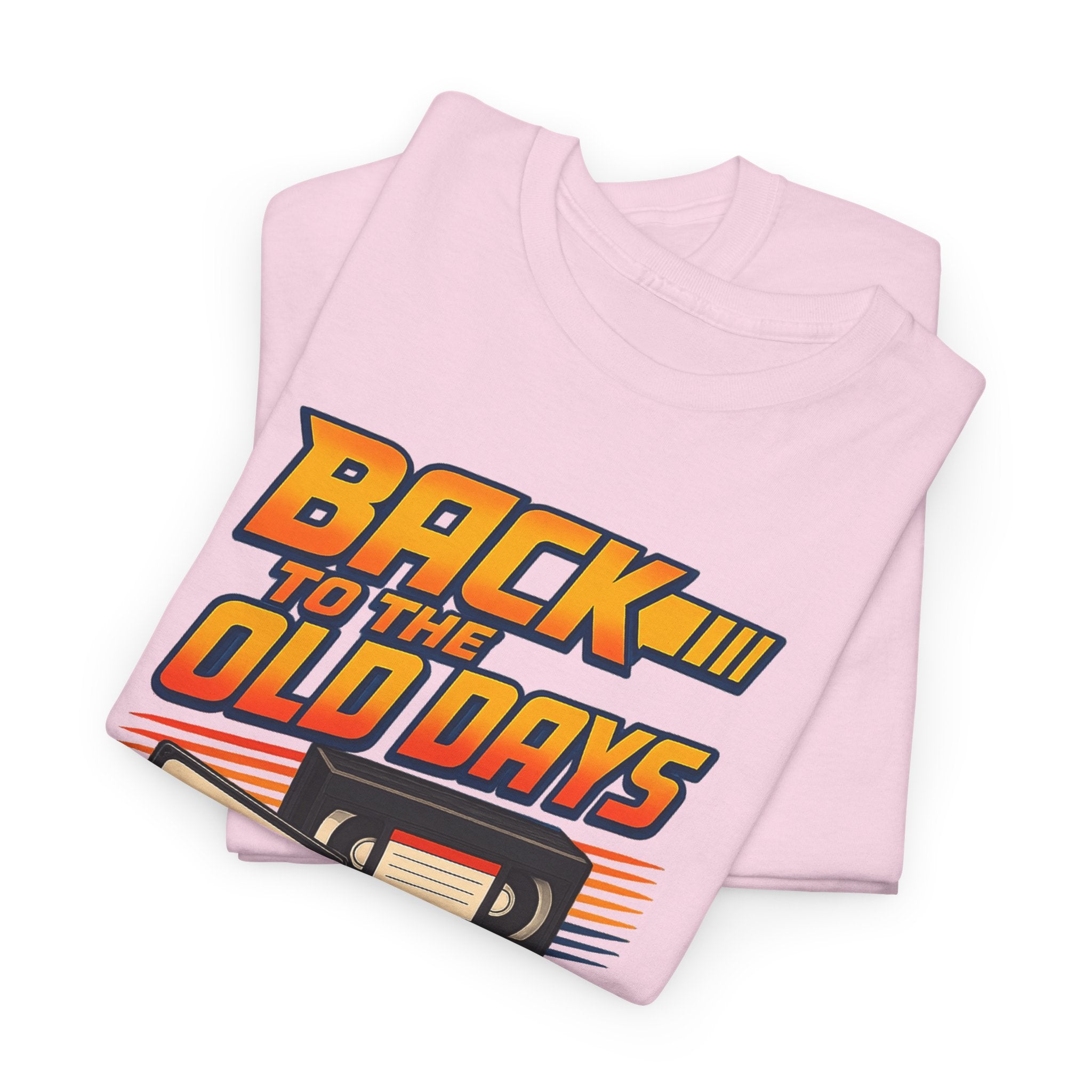 Back to the Old Days Tee – Retro Cassette & VHS Nostalgia T-Shirt
