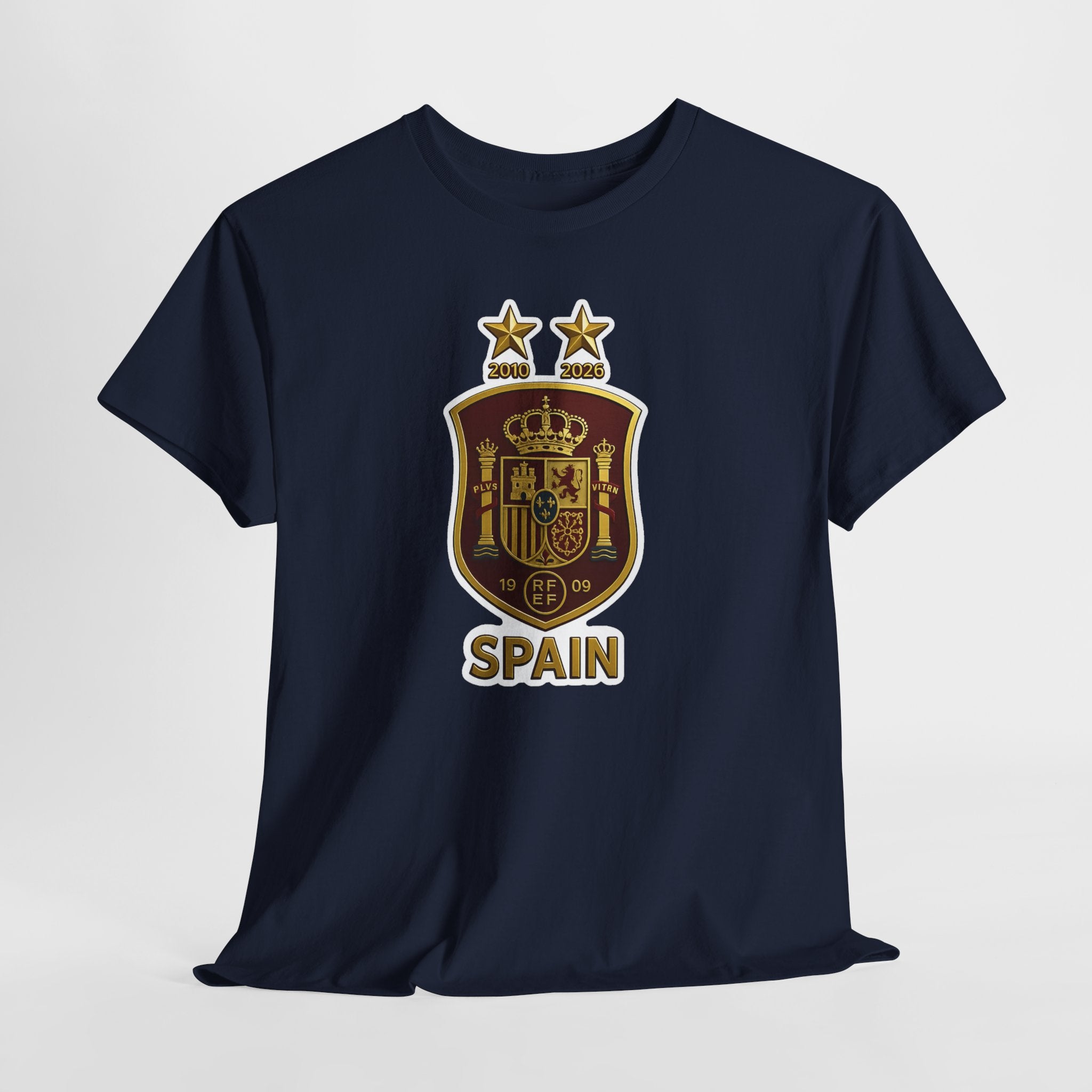 Spain Crest T-Shirt — Vintage Spanish Soccer Shield Tee