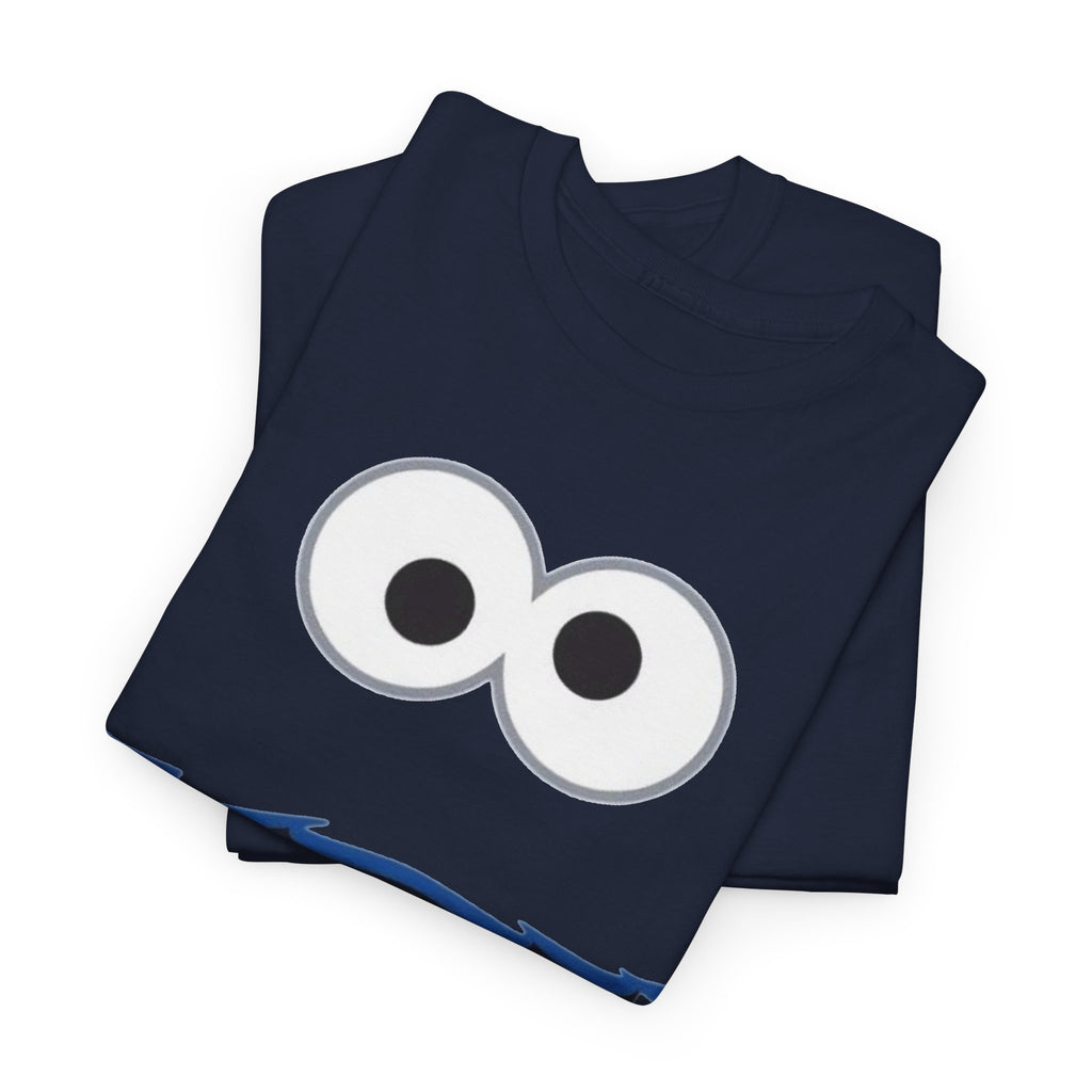 Cookie Monster Face Inspired Tee — Kids & Adults Funny Sesame Street Shirt