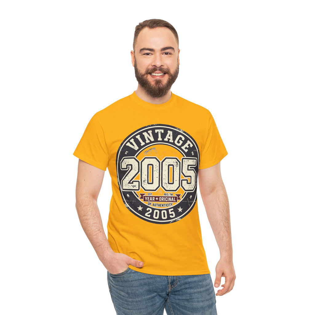 Vintage 2005 T-Shirt — Retro Birth Year Graphic Tee