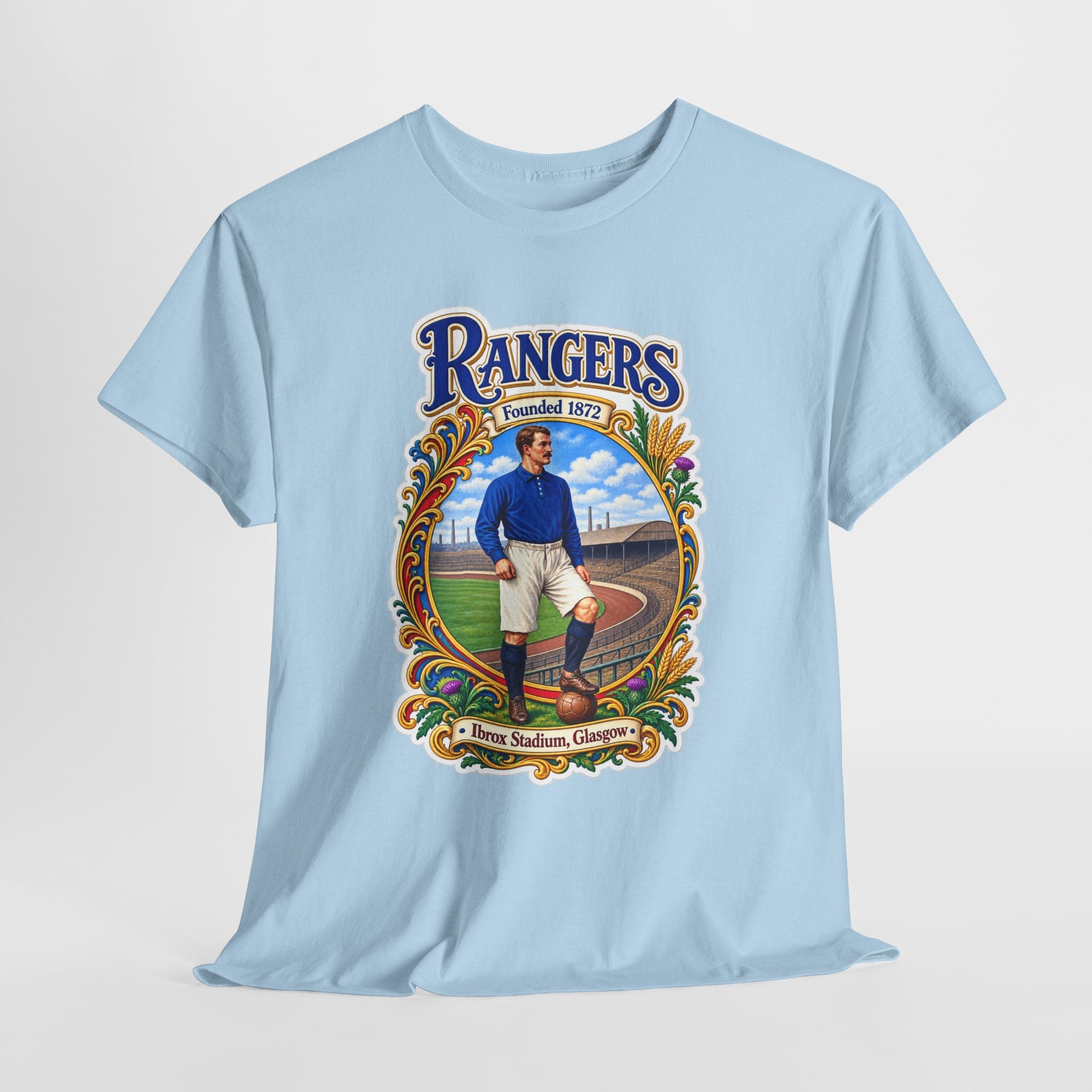 Rangers Retro Player Field Graphic Cotton T-Shirt