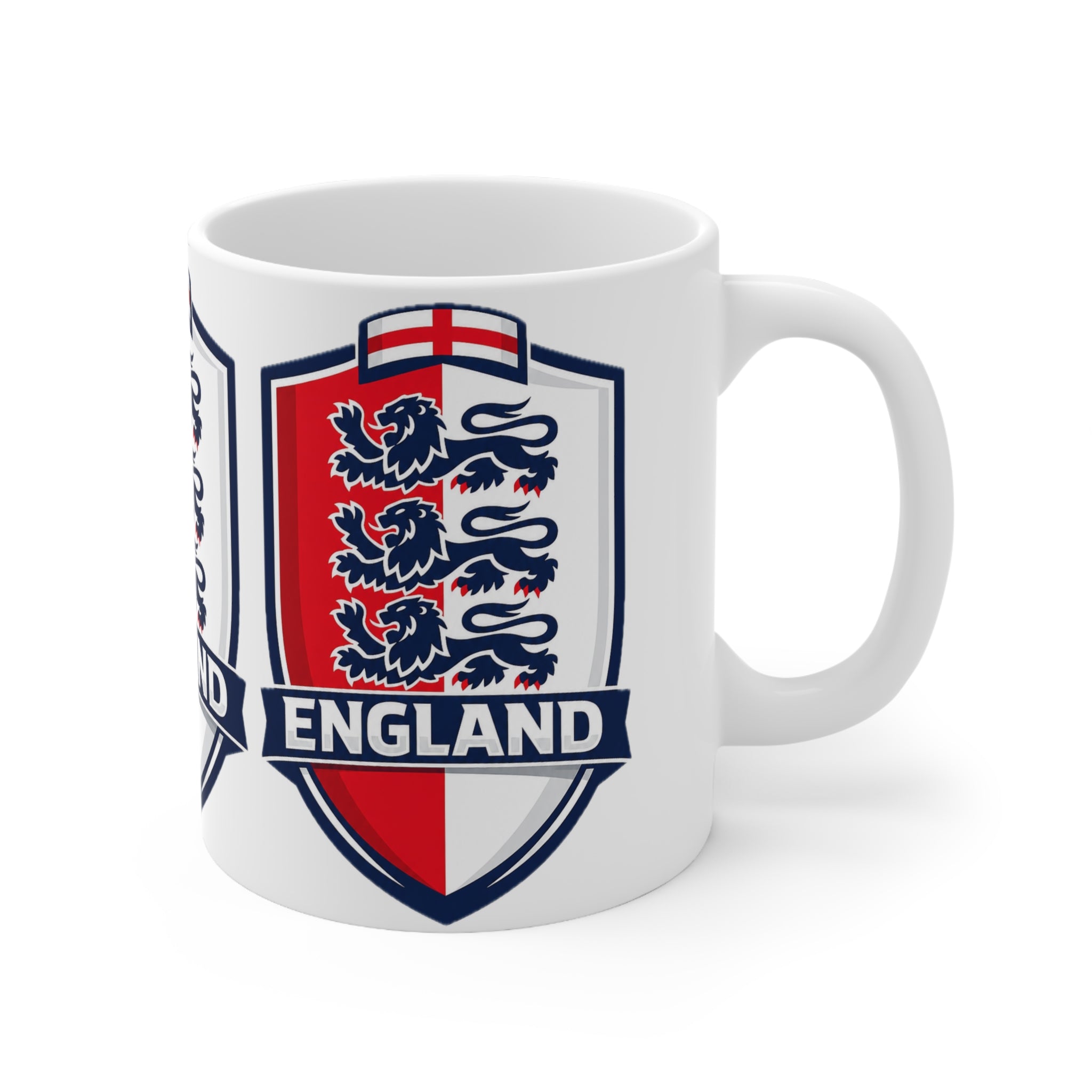 England Crest Unofficial Ceramic Coffee Mug — 11oz & 15oz