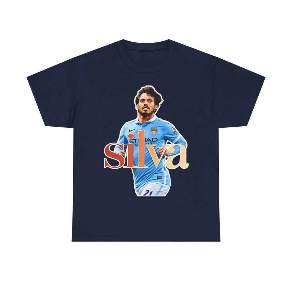 David Silva Manchester City Soccer Player Graphic Tee — Retro Football Fan Shirt