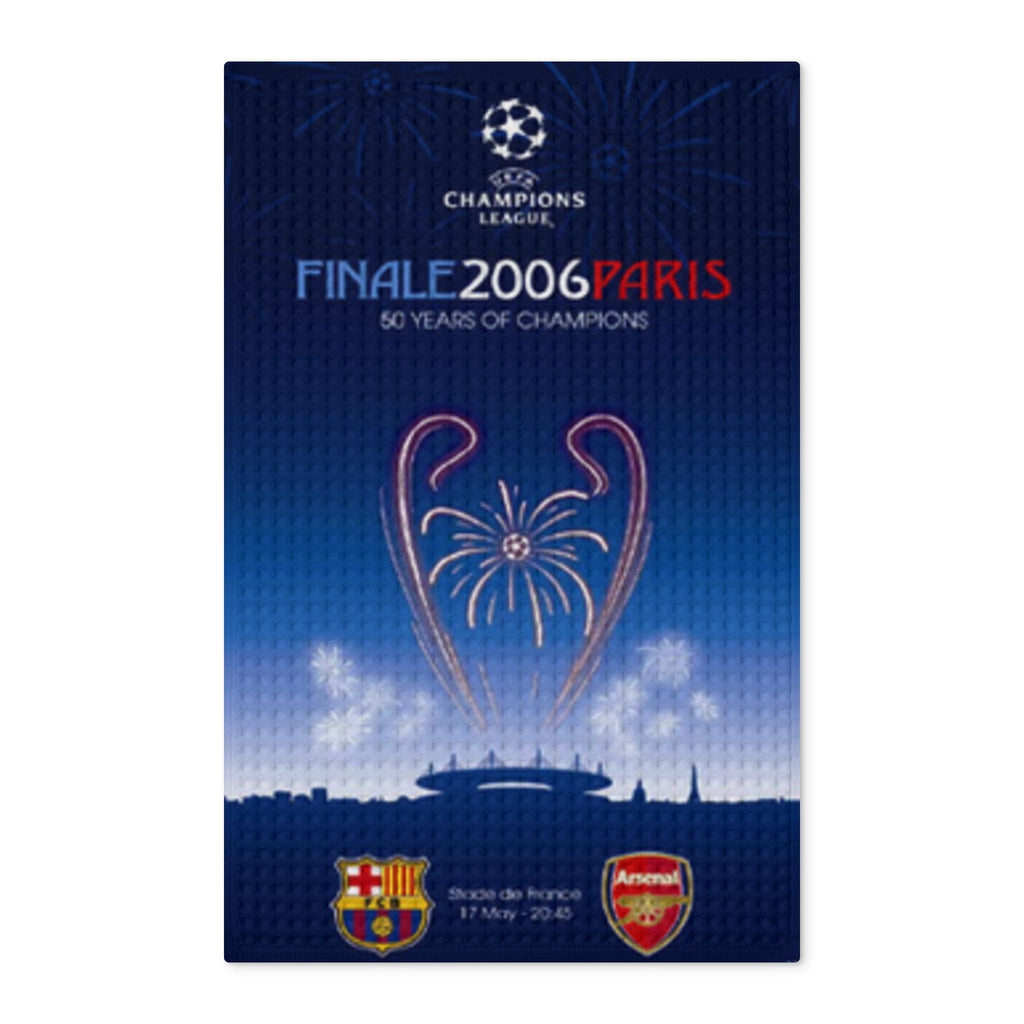 2006 Champions League Final Programme Cover inspired Waffle Tea Towel