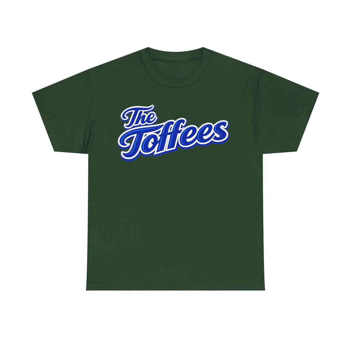 The Toffees Script Tee — Vintage Blue Logo T-Shirt