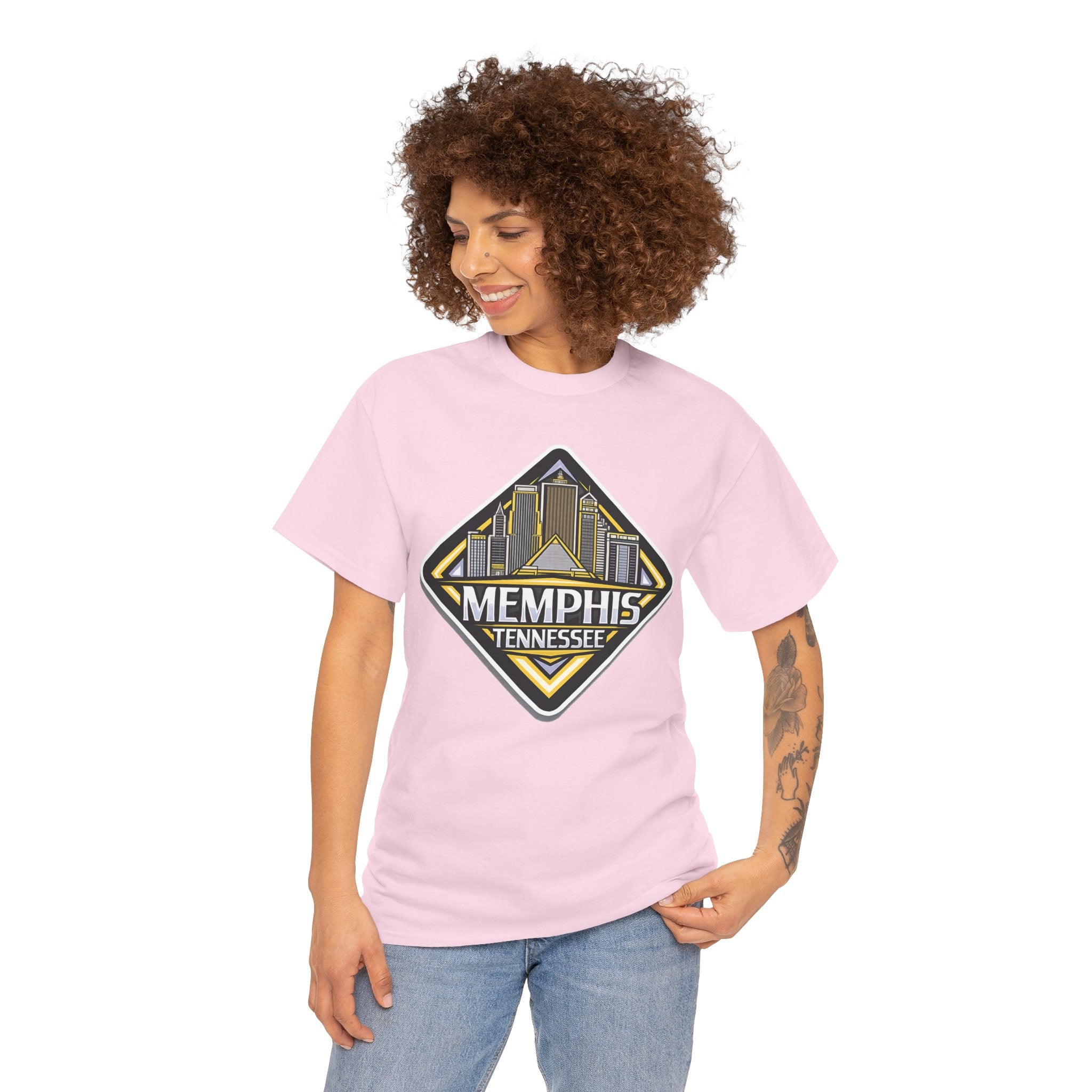 Memphis Tennessee Skyline T‑Shirt — Retro City Badge Tee