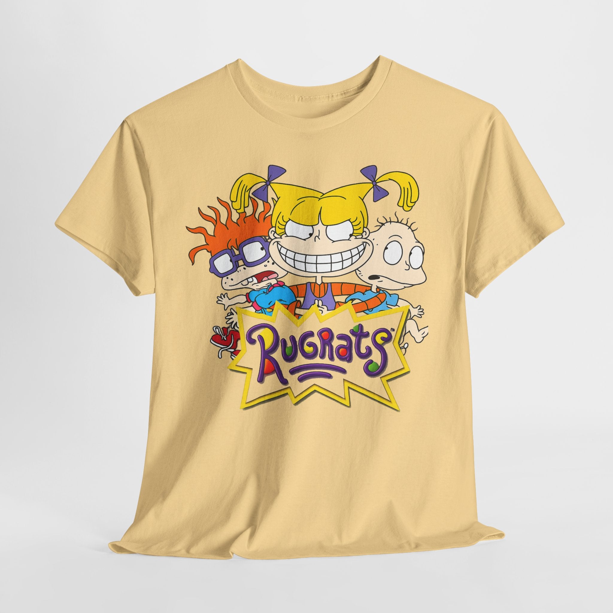 Rugrats Retro Cartoon Crewneck Tee — Colorful 90s Kids Character Design