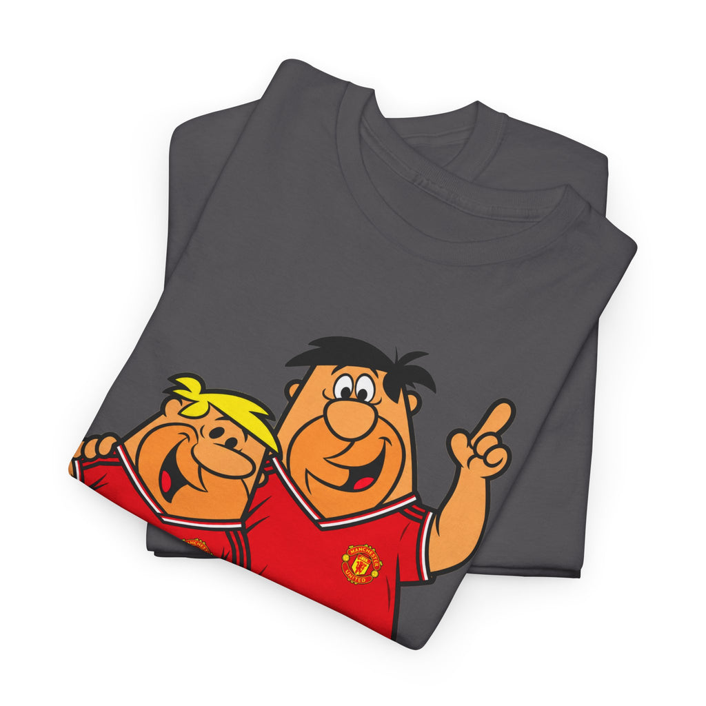 Manchester United The Flintstones Cartoon Football Fans T-Shirt