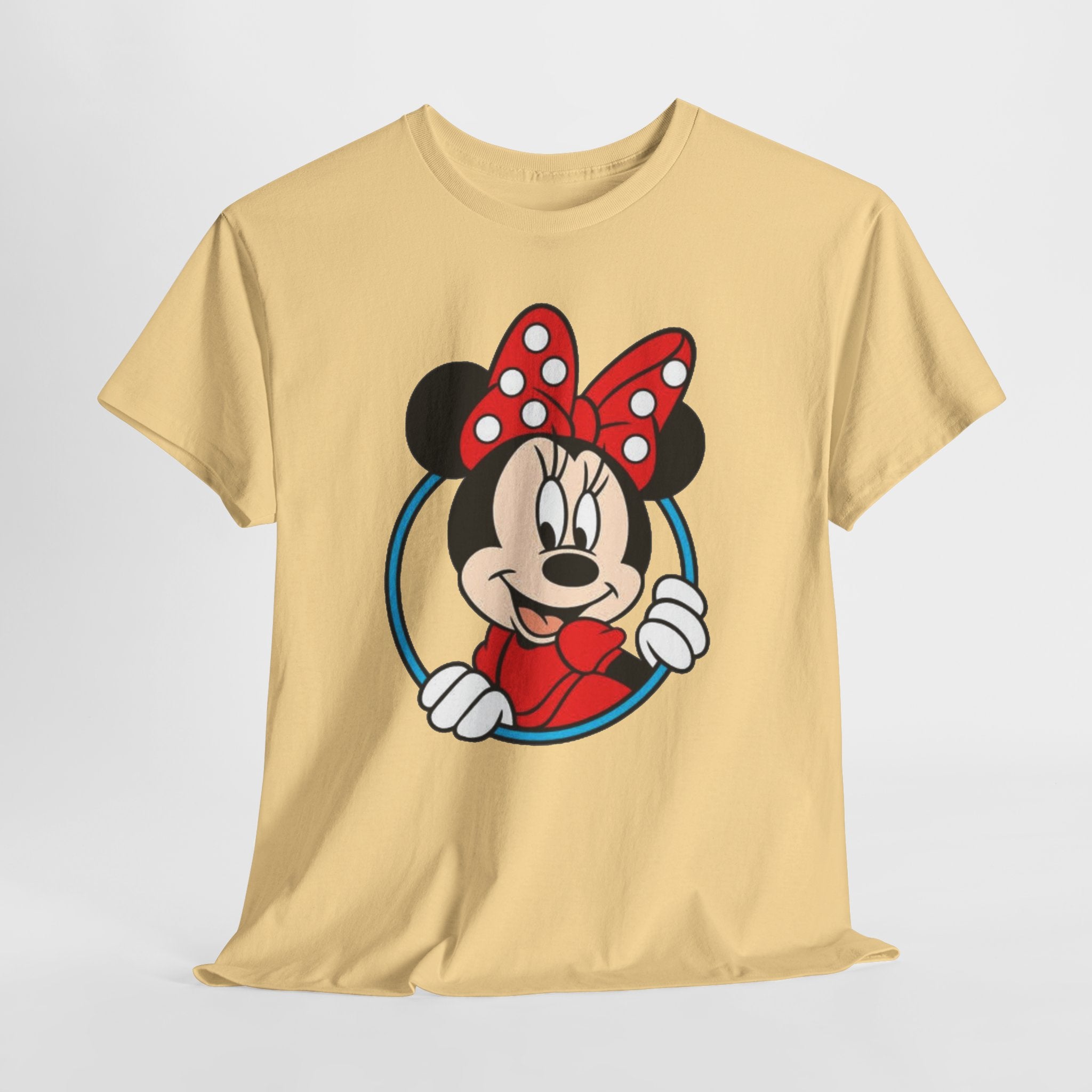 Minnie Mouse Retro Peeking Cotton T-Shirt / Tee