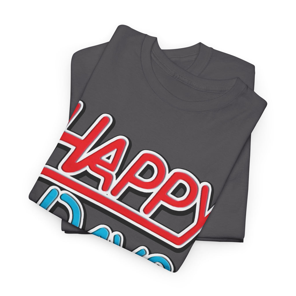 Happy Days T-Shirt — Retro Red & Blue Inspired Graphic Cotton T-shirt