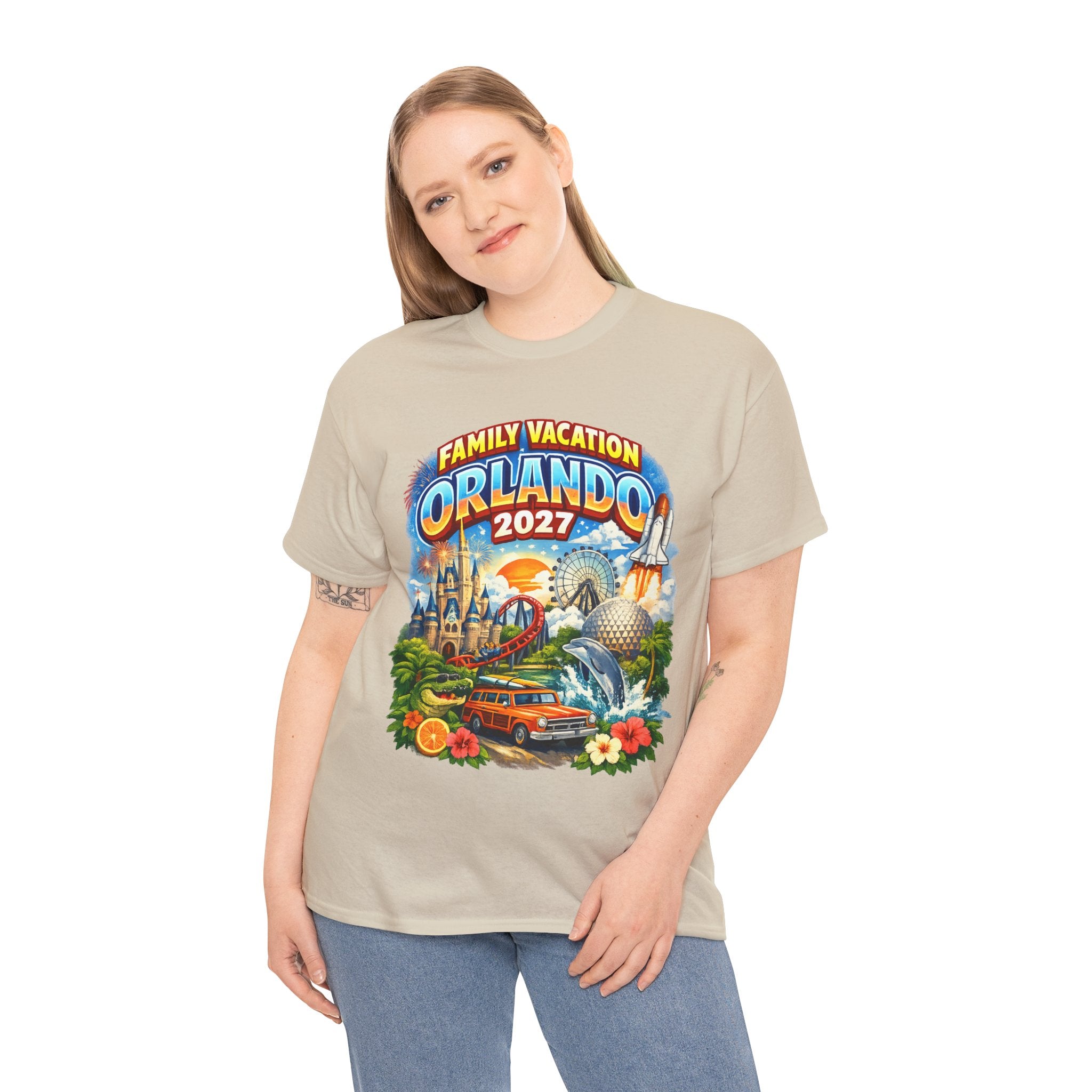 Orlando 2027 Family Vacation T-Shirt — Retro Theme Park Souvenir Tee