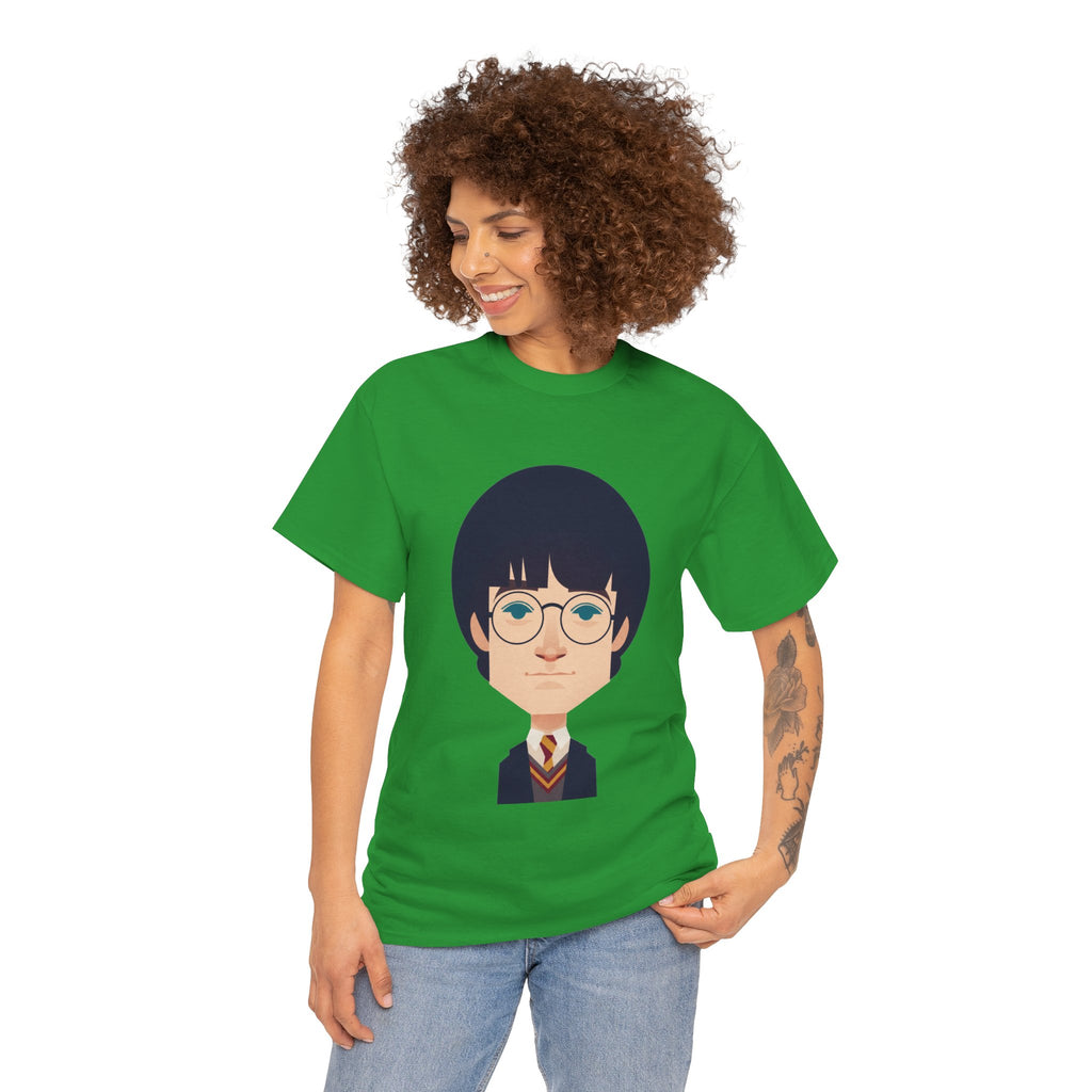 Harry Potter Wizard School Boy Cartoon Cotton T-Shirt