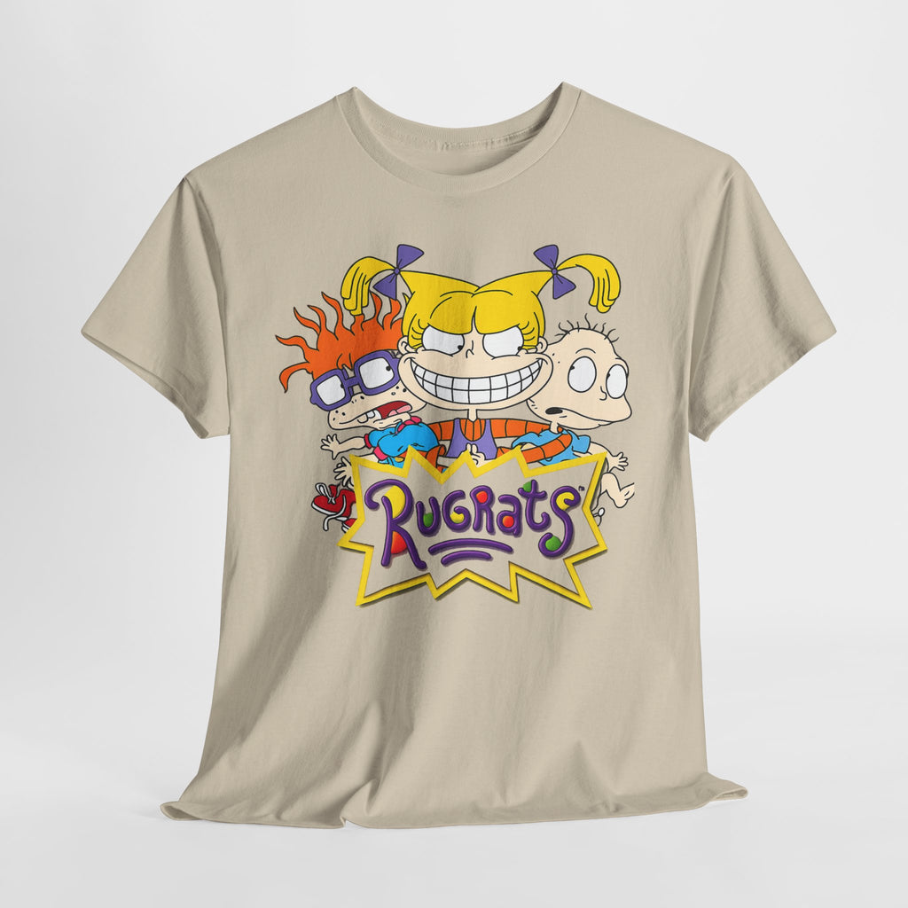 Rugrats Retro Cartoon Crewneck Tee — Colorful 90s Kids Character Design