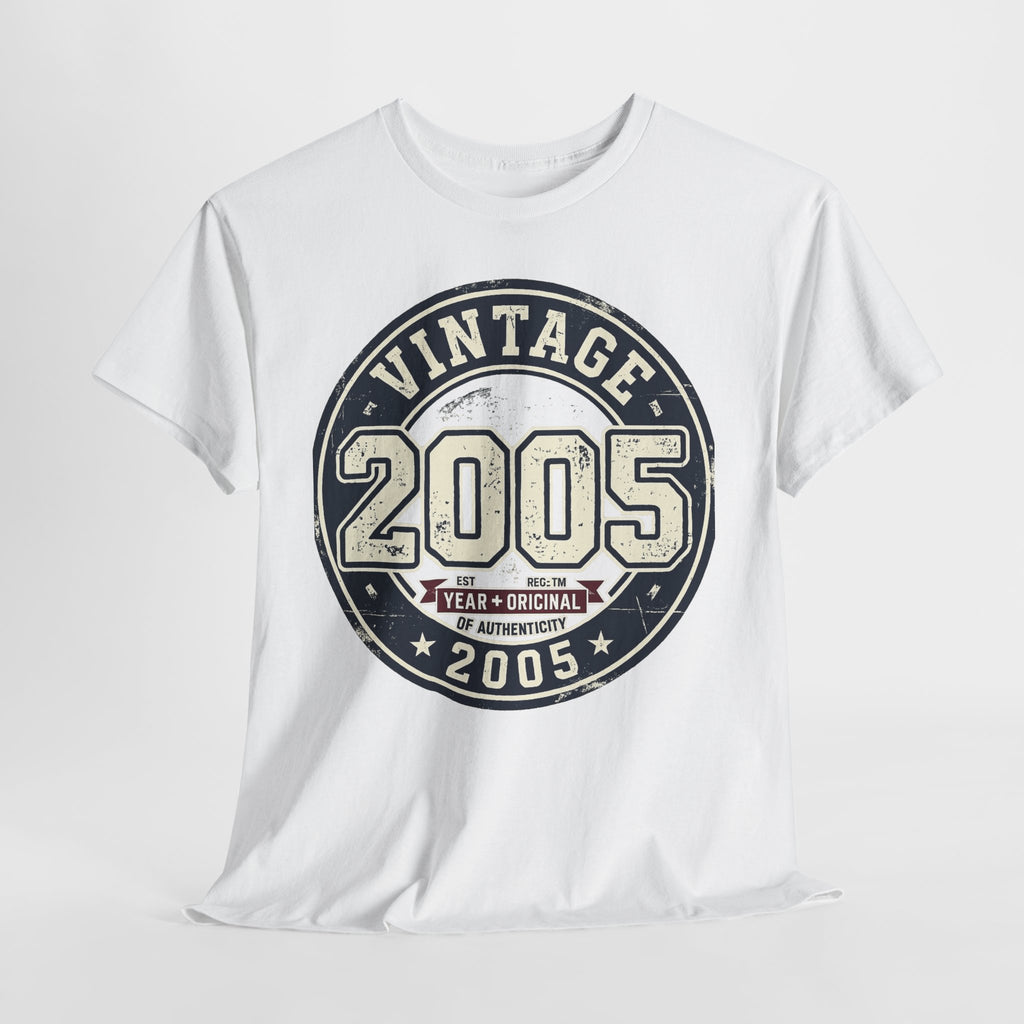 Vintage 2005 T-Shirt — Retro Birth Year Graphic Tee