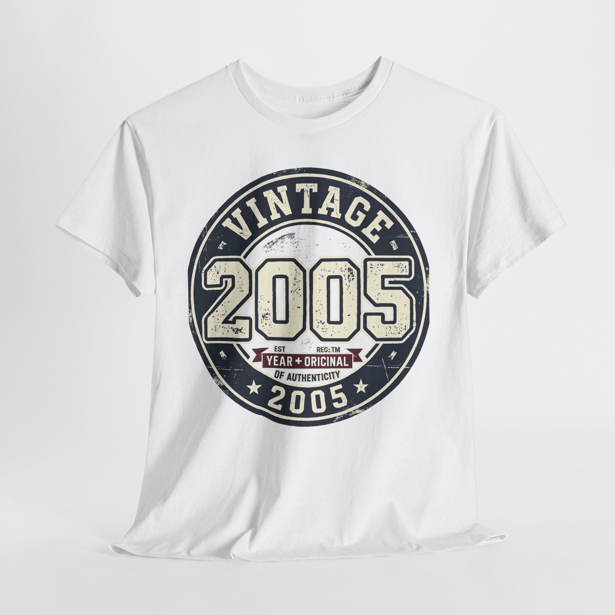 Vintage 2005 T-Shirt — Retro Birth Year Graphic Tee