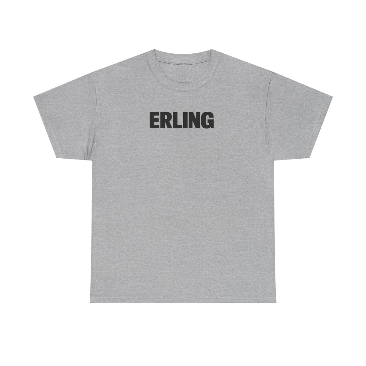 Erling Haaland Name Tee — Minimalist White Graphic T-Shirt
