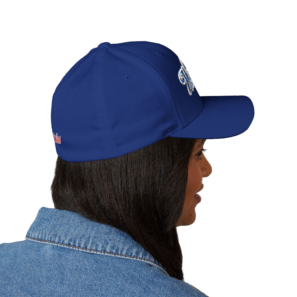 Wet 'n Wild Retro Embroidered Cap — Patriotic Red & Blue Retro Baseball Hat