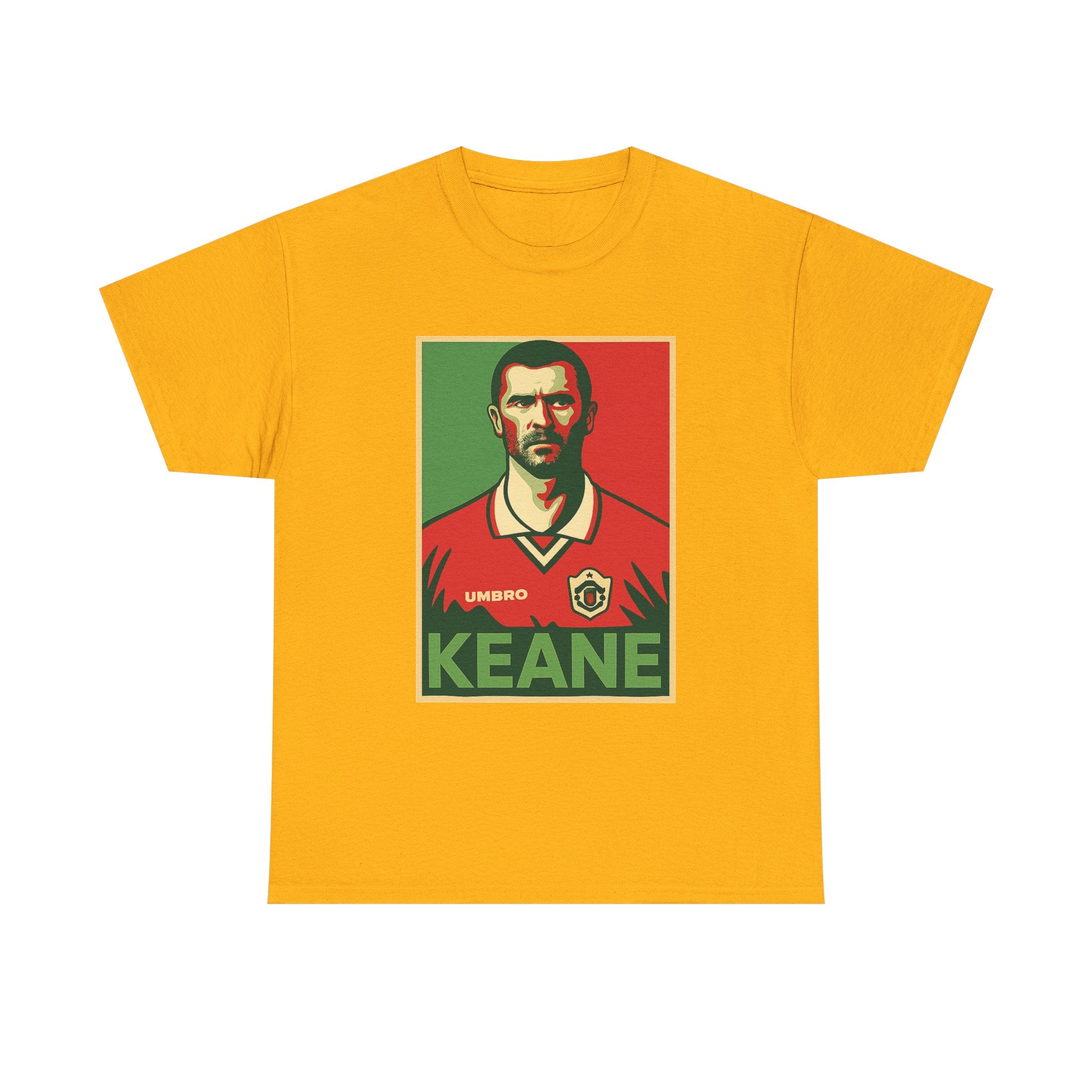 Keane Football Poster Tee — Retro Soccer Jersey Graphic T-Shirt