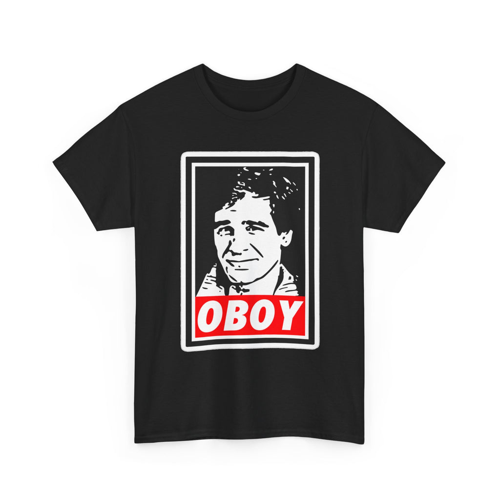 Oboy Quantum Leap Graphic Tee — Retro Pop Art Portrait T‑Shirt