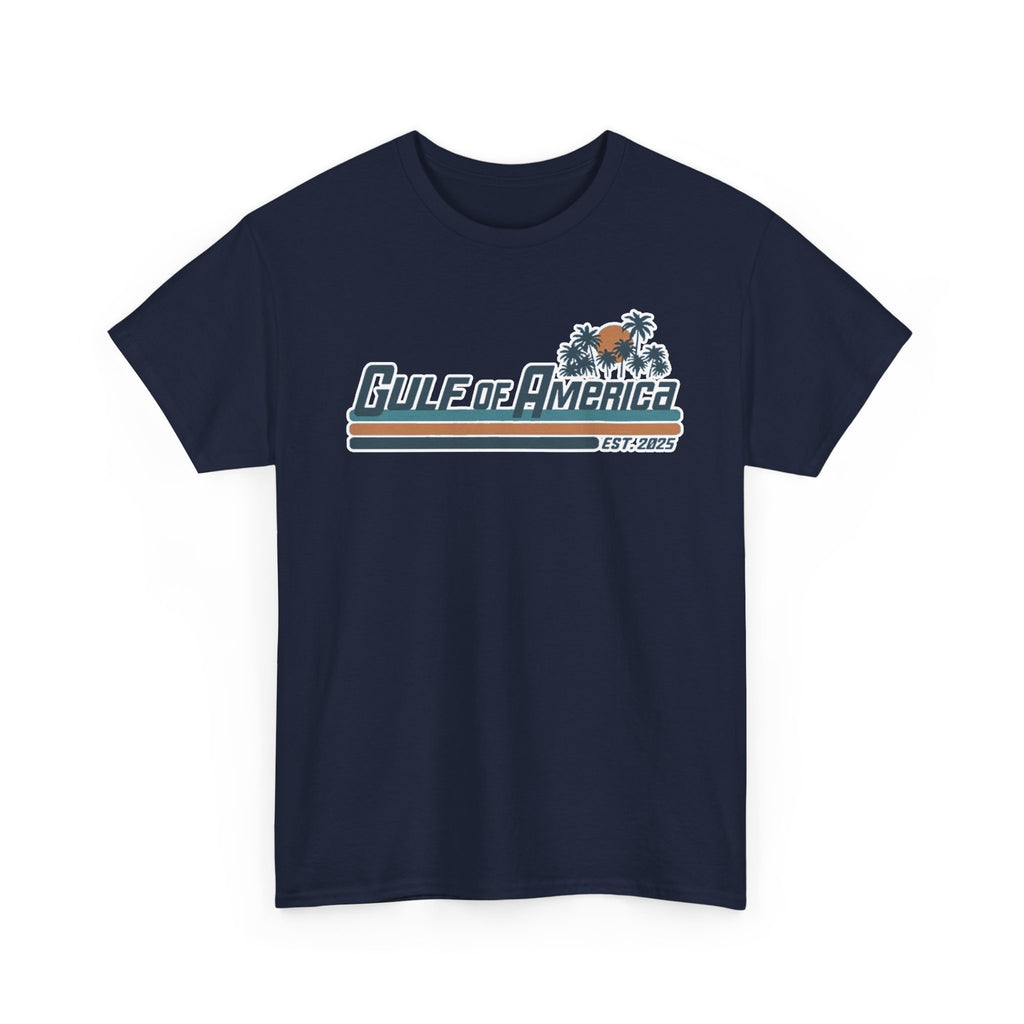 Gulf of America Vintage Surf Tee — Retro Beach Logo T-Shirt
