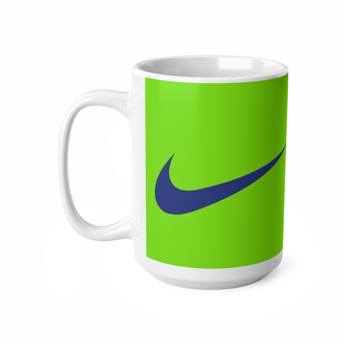 Chelsea-Inspired Neon Green Football Mug (11oz, 15oz)