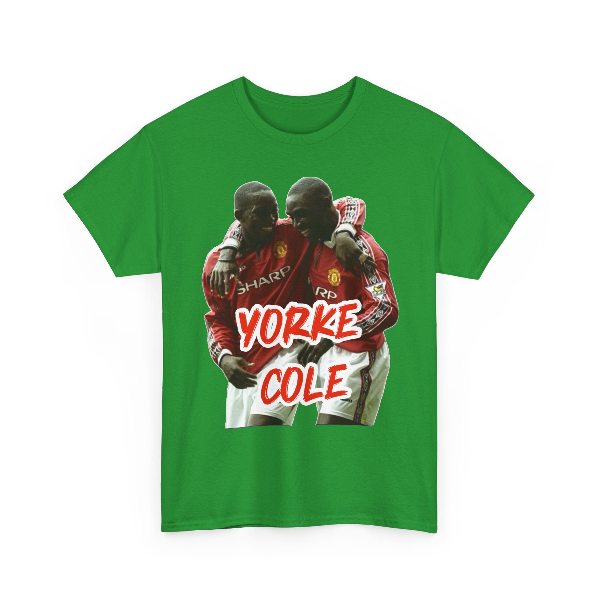 Yorke & Cole Manchester United Soccer Legends Graphic Tee — 'Yorke Cole' Retro Football Shirt