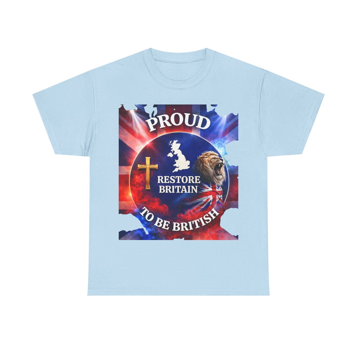 Proud to Be British Restore Britain Cotton T‑Shirt