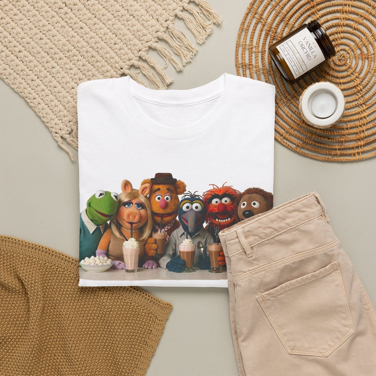 Muppet Cast Retro Poster Cotton T-Shirt