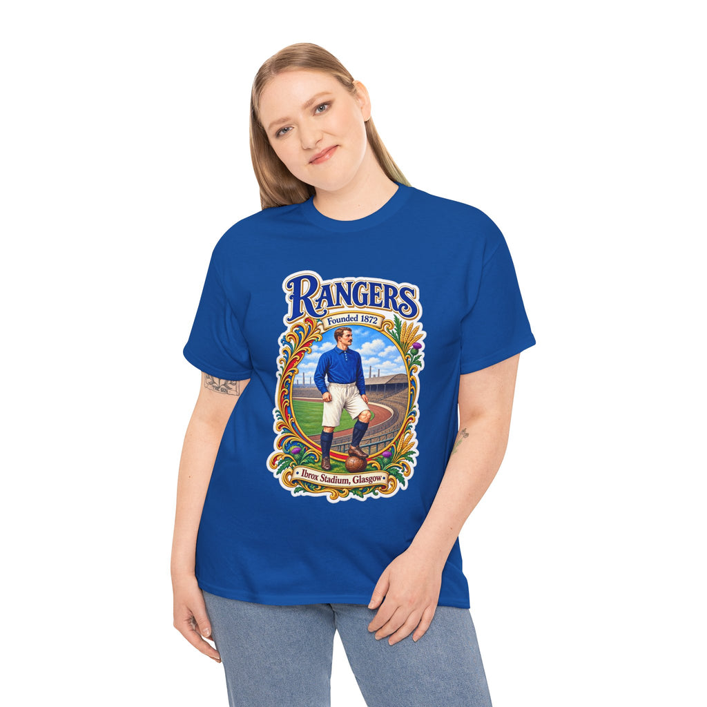 Rangers Retro Player Field Graphic Cotton T-Shirt