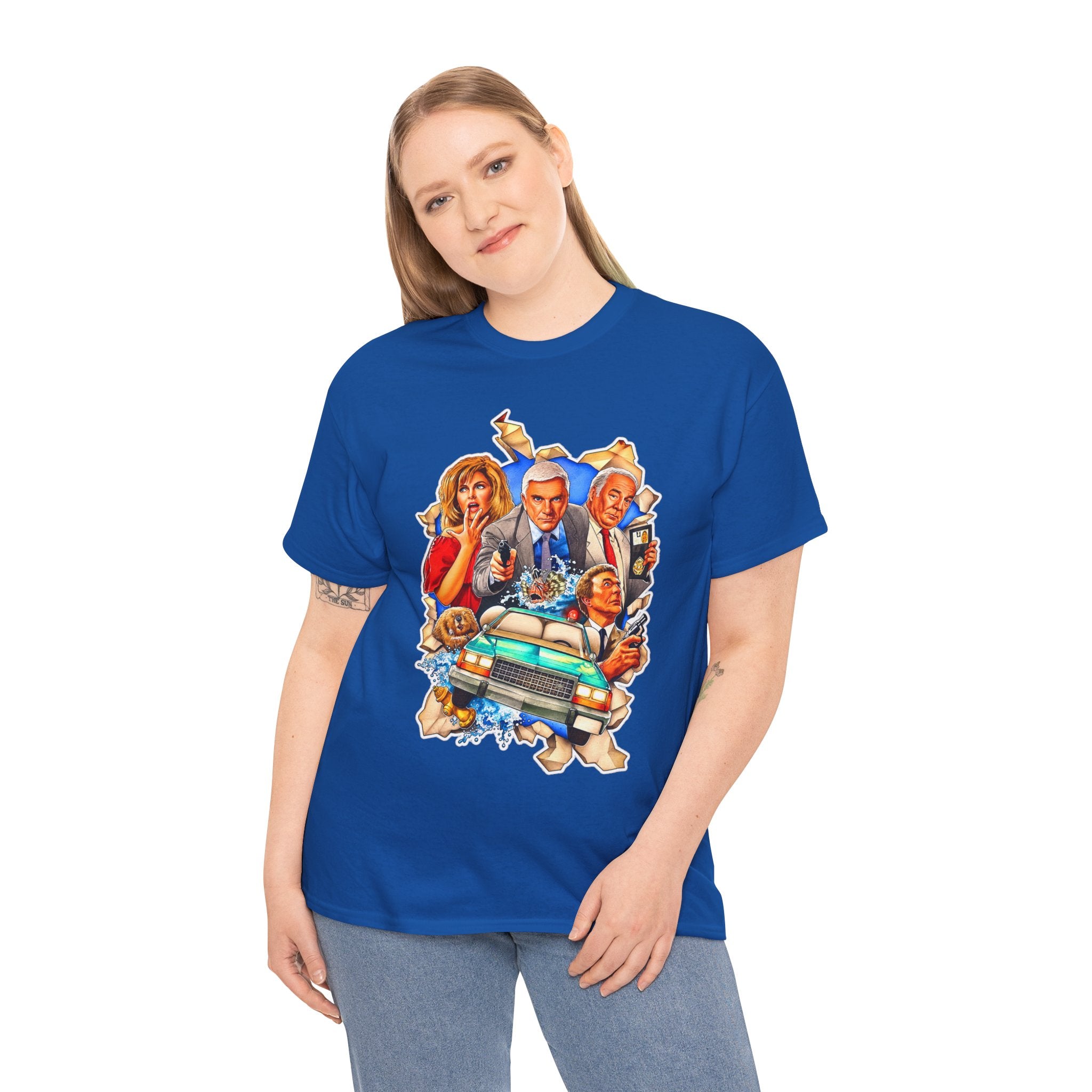 The Naked Gun / Police Squad Crime Comedy Movie Poster Cotton T-Shirt