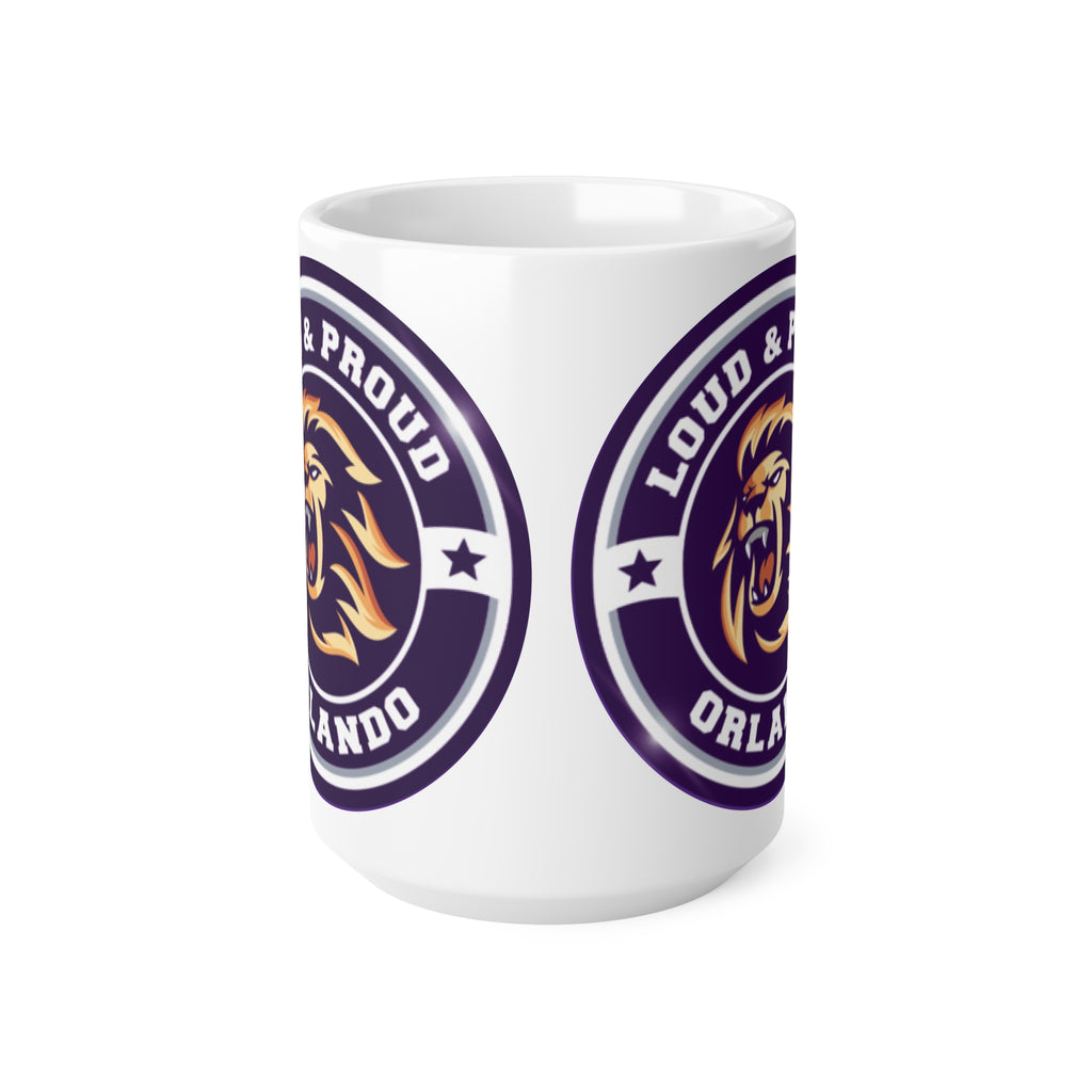 Orlando Coty Soccer Loud & Proud Lion Ceramic Coffee Mug — 11oz & 15oz