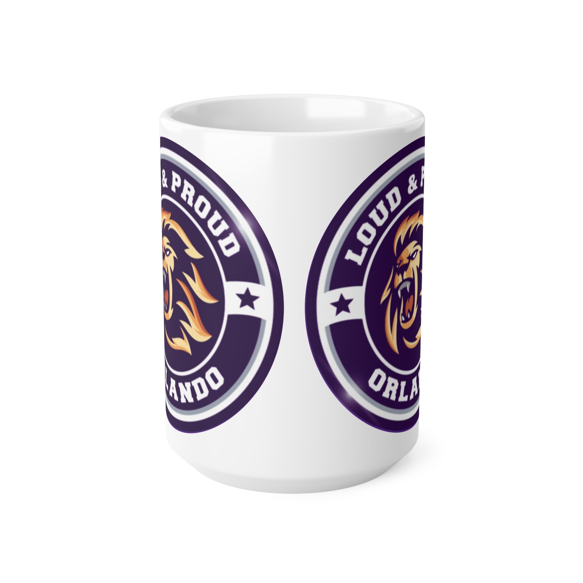 Orlando Coty Soccer Loud & Proud Lion Ceramic Coffee Mug — 11oz & 15oz