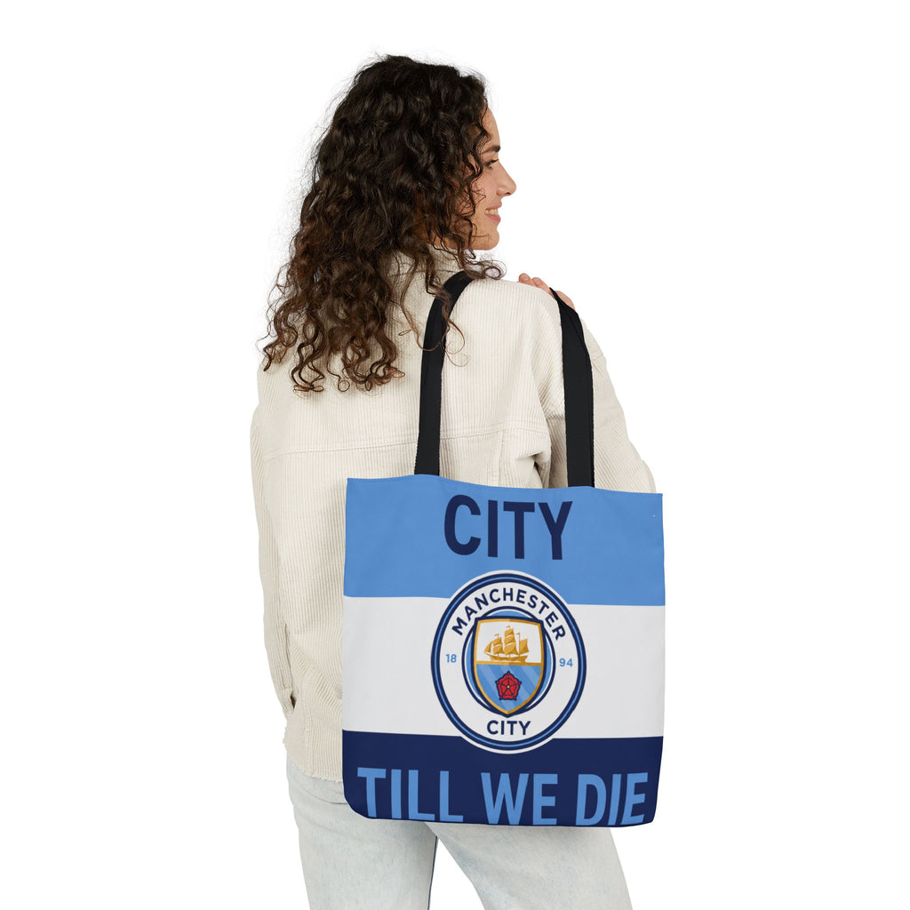 City Till We Die Unofficial Canvas Tote Bag — Manchester Football Fan Bag