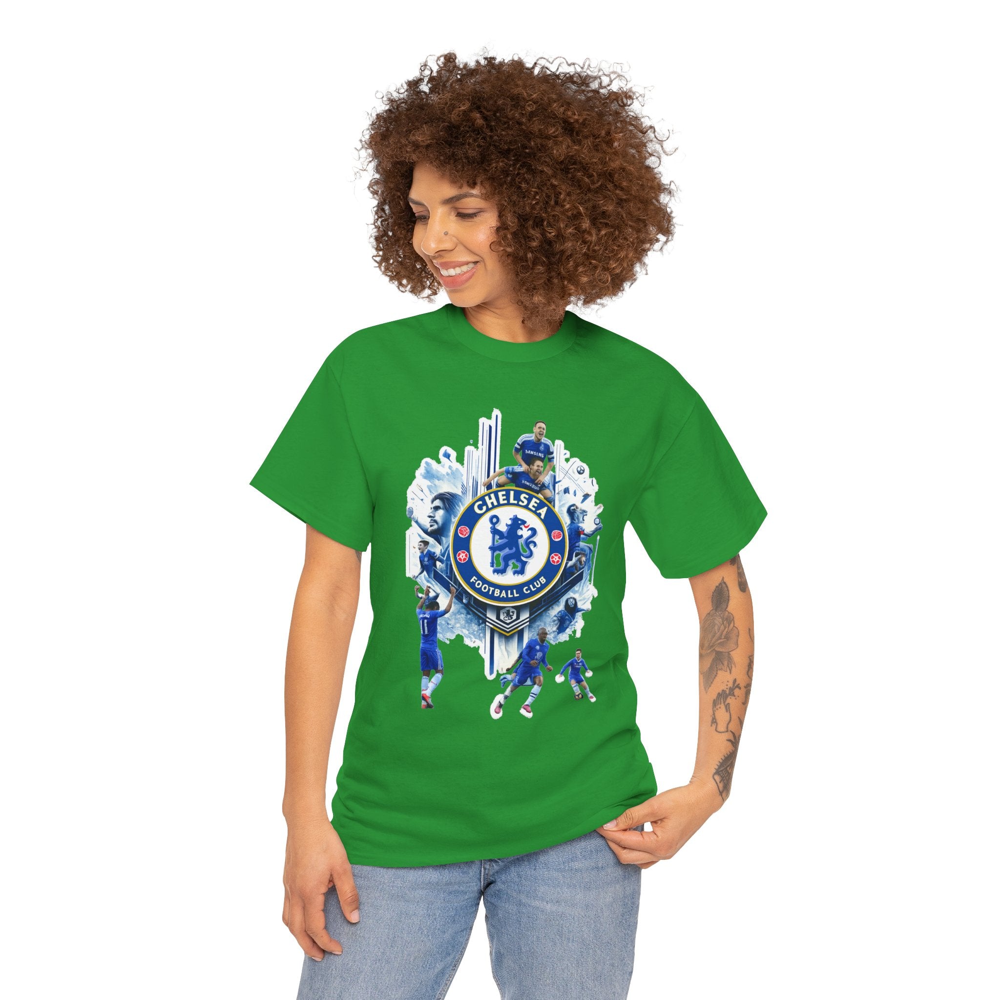 Chelsea FC Crest Players T-Shirt — Blue Football Fan Tee