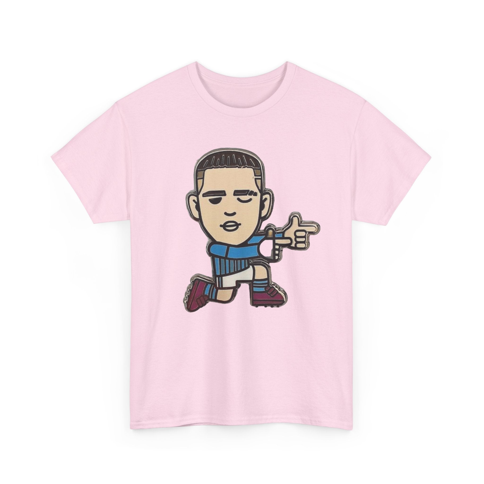 Phil Foden Cartoon Dance Pose Tee - Funky Character Graphic T-Shirt