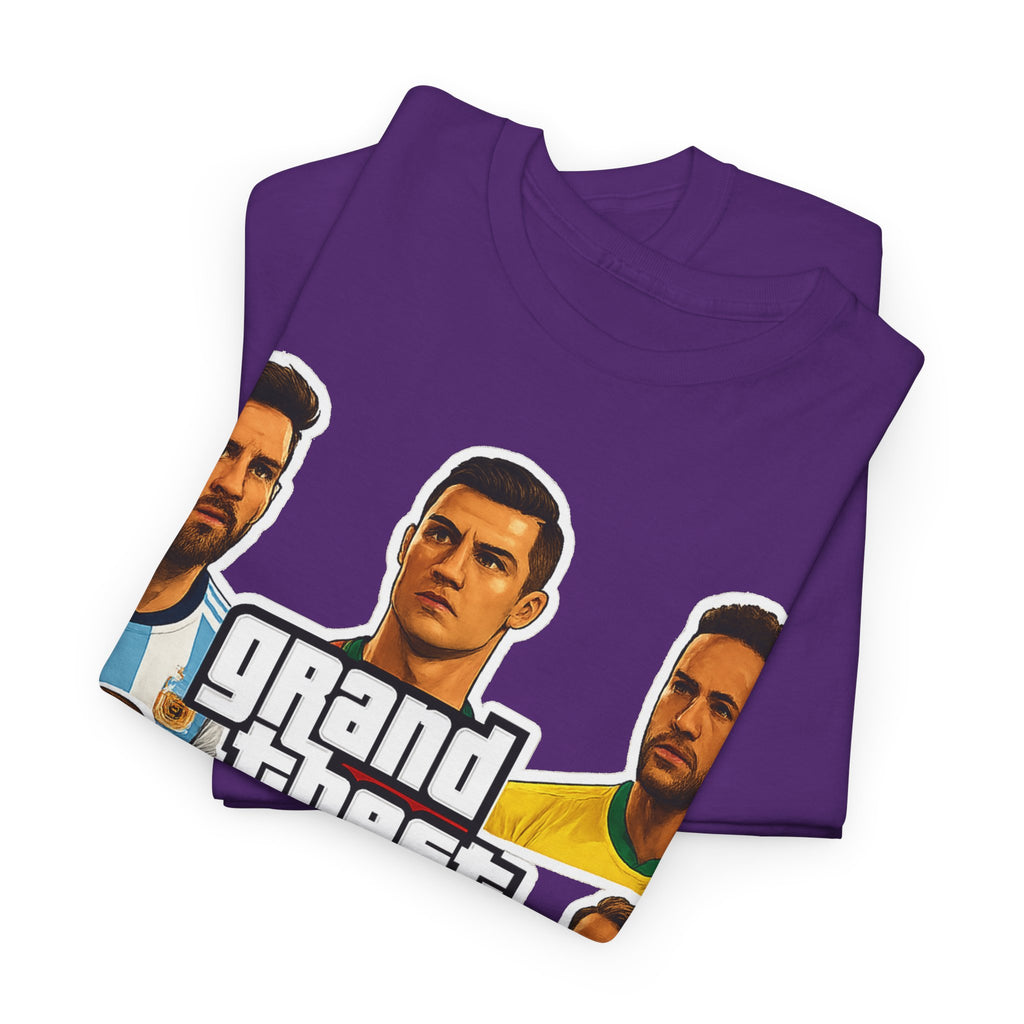 Graphic Tee — 'Grand Theft Auto V Football' Soccer Players Collage Shirt
