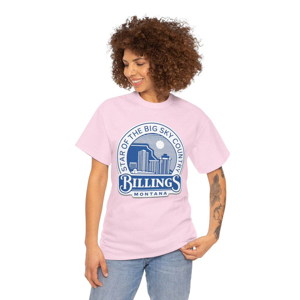 Billings Montana Tee — "Star of the Big Sky Country" Retro City Skyline T-Shirt