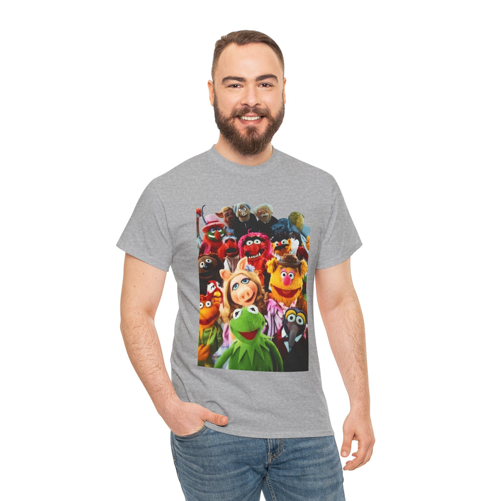 Muppets Puppet Ensemble Graphic Tee — Fun Family Cartoon Shirt