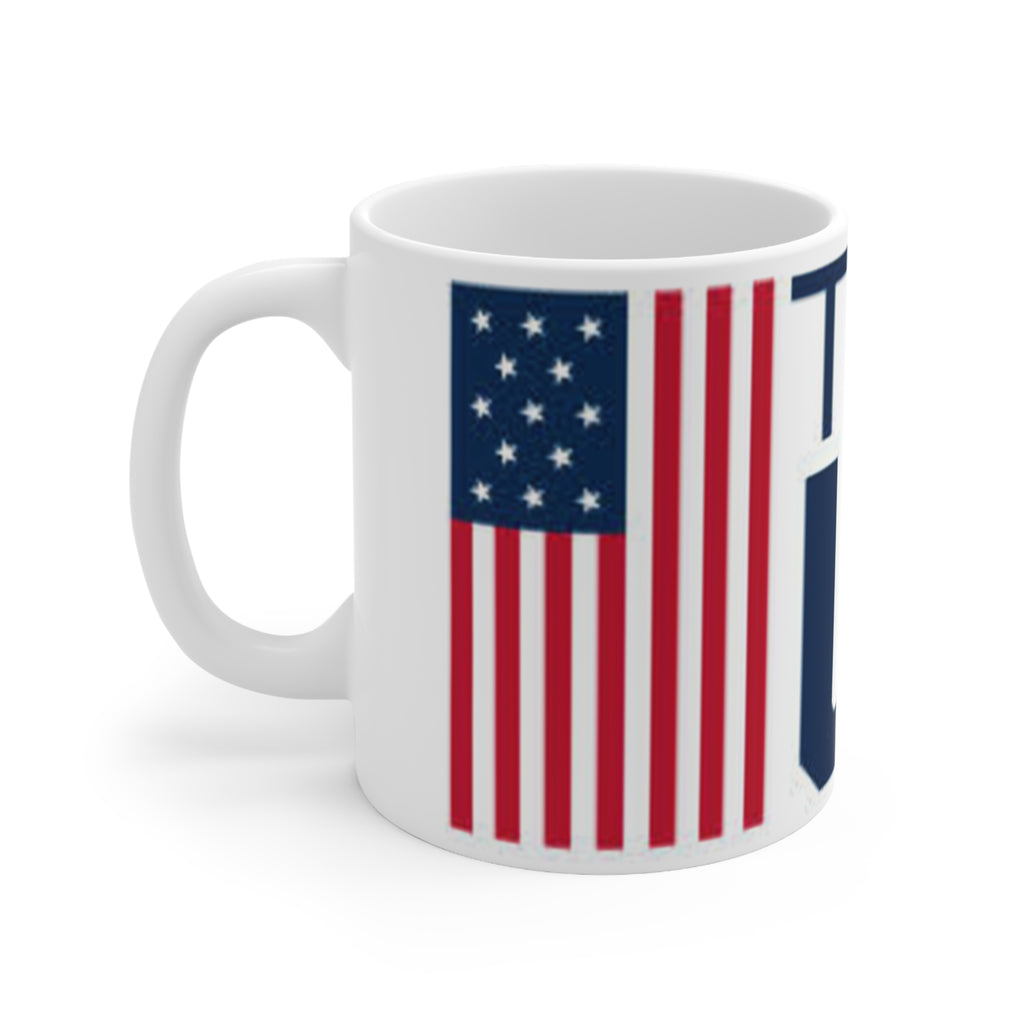 Mug — Team USA Ceramic Coffee Mug (11oz & 15oz) with American Flag