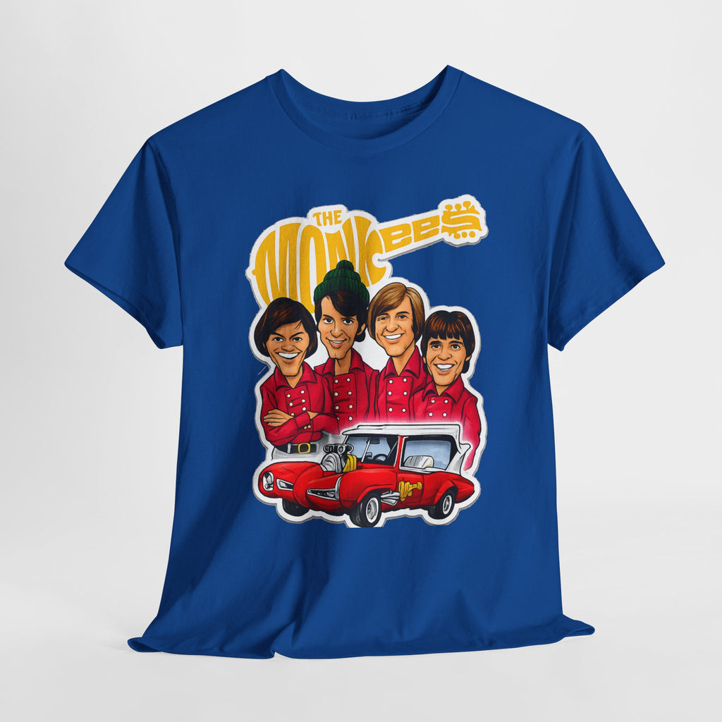The Monkees Retro Band Tee — Colorful Car Cartoon Graphic