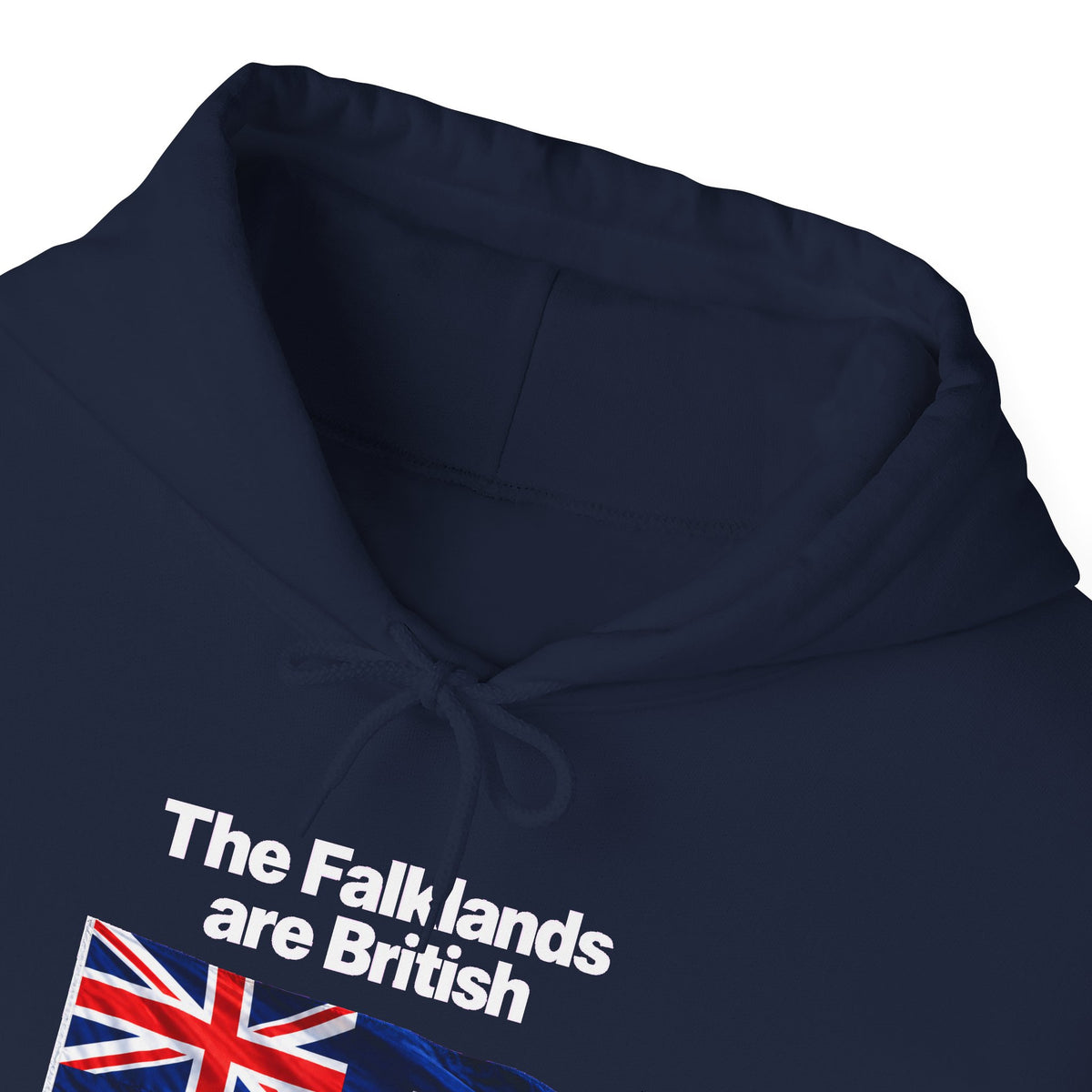 Falklands Are British Hoodie – Bilingual 'Las Malvinas son británicas' Flag Pullover
