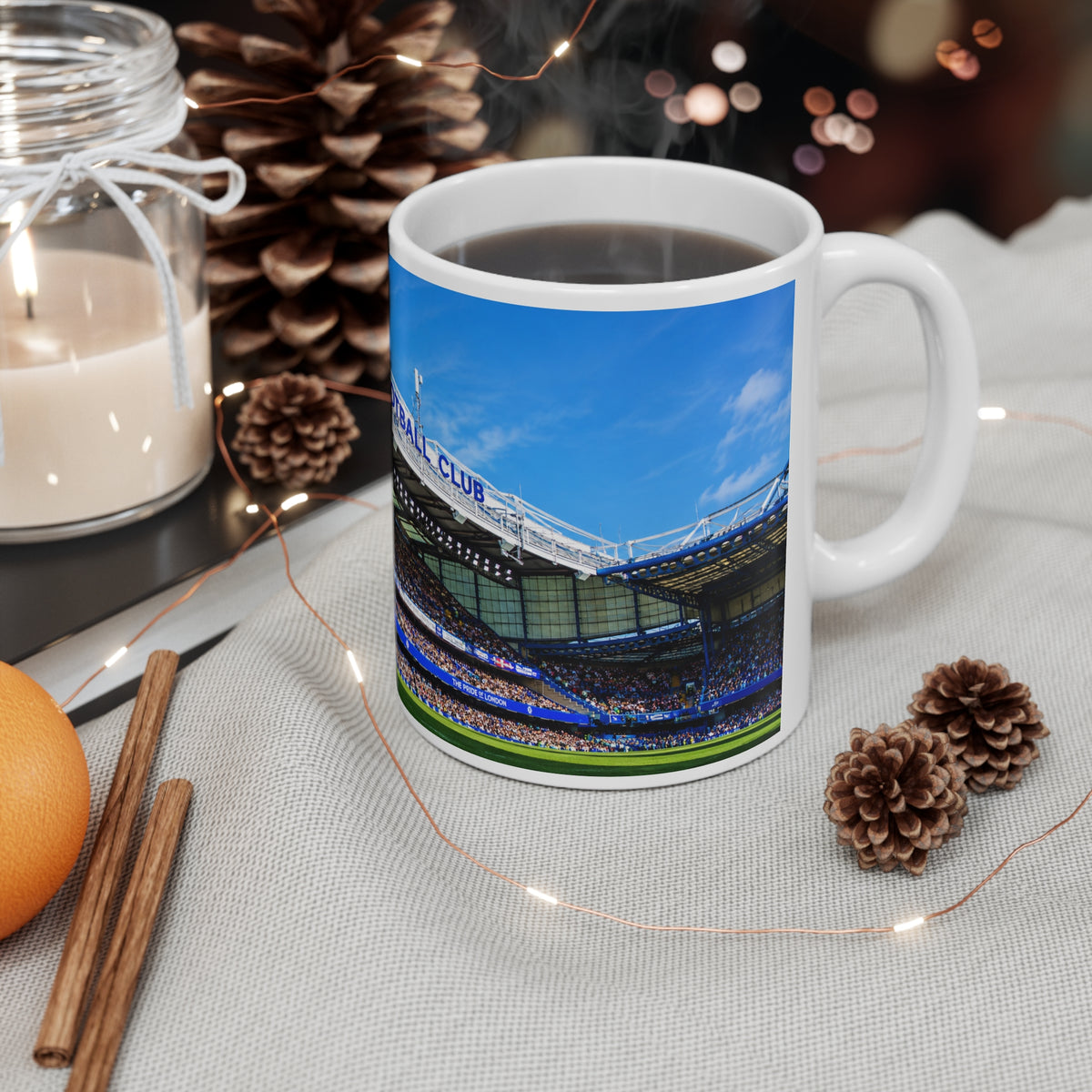 Chelsea Football Club Stadium Mug — Ceramic Coffee Cup (11oz/15oz)