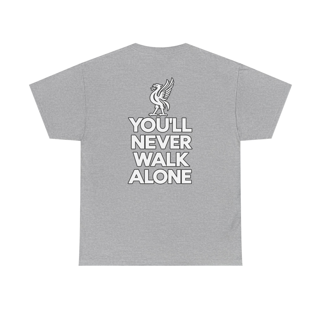 You'll Never Walk Alone T‑Shirt — Liverpool FC Crest Cotton Tee